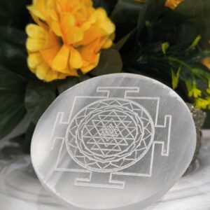 Selenite Shree Yantra Plate – Divine Energy • Clarity • Sacred Geometry - Image 6