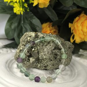 🌈 Fluorite Bracelet – Focus • Clarity • Aura Cleanse - Image 5