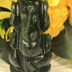 💚🕉️ Green Jade Ganesha Idol 80-100 gram-Prosperity-Wisdom-Protection - Image 6