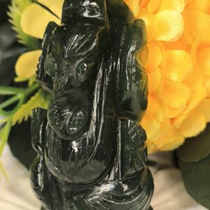 💚🕉️ Green Jade Ganesha Idol 80-100 gram-Prosperity-Wisdom-Protection - Image 4