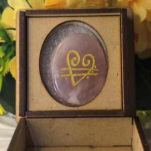 🌸 Rose Quartz Zibu Coin-Love-Relationships-Harmony-emotional healing - Image 4