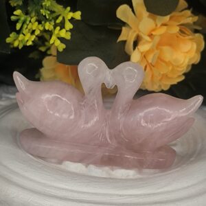 💗🦆 Rose Quartz Love Duck-Love-Compassion-Emotional Healing - Image 6