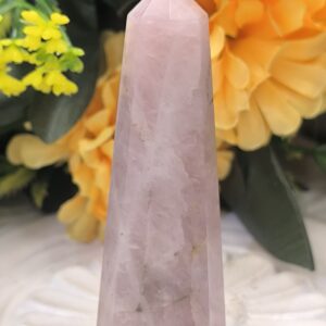 🌸🔺 Rose Quartz Crystal Tower-Stone of Love-Strengthens Relationships-Promotes Self-Love & Acceptance - Image 5