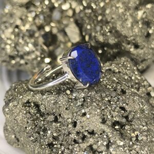 💙💎 Lapis Lazuli Diamond-Cut Ring-Stone of Wisdom and Truth-Enhances Intuition & Wisdom - Image 8