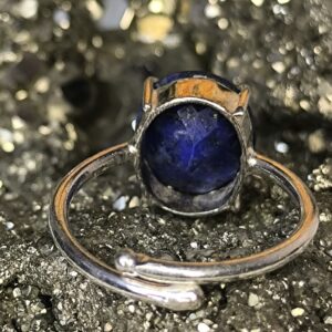 💙💎 Lapis Lazuli Diamond-Cut Ring-Stone of Wisdom and Truth-Enhances Intuition & Wisdom - Image 3