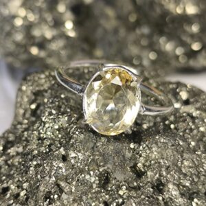 💛 Citrine Diamond Cut Ring - Wealth-Prosperity-Merchant’s Stone-Stone of Success - Image 6