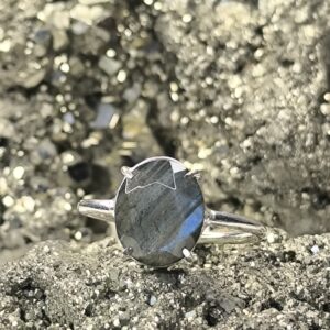 🌌💫 Labradorite Diamond-Cut Ring-Transformation-Protection-Intuition - Image 4