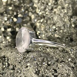 💗🌸 Rose Quartz Diamond-Cut Ring-Love-Compassion-Emotional Healing - Image 4
