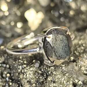 Pyrite Diamond cut Ring - Image 5