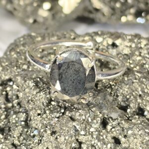 Pyrite Diamond cut Ring - Image 3