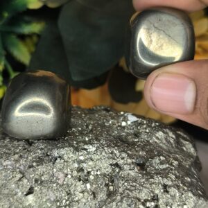 🌟 Pyrite Tumble Stone-Fool’s Gold-Protects from Negative Energy-Balances Solar Plexus Chakra - Image 3