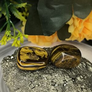 🐯 Tiger Eye Tumble Stone-Stone of Courage & Focus-Provides Protection-Balances Root, Sacral & Solar Plexus Chakras - Image 6